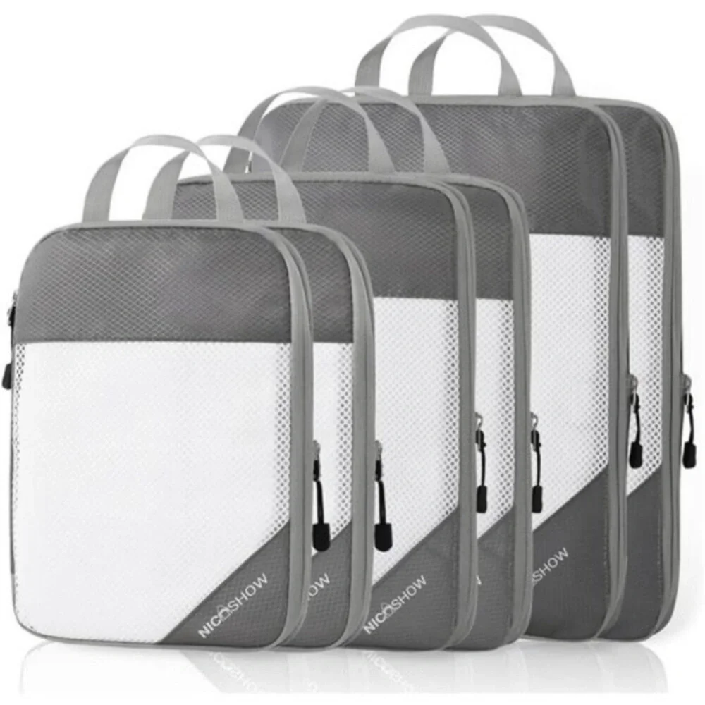 Compression Packing Cubes for Travel,Packing Cubes Compression Travel Essentials - Picture 1 of 8
